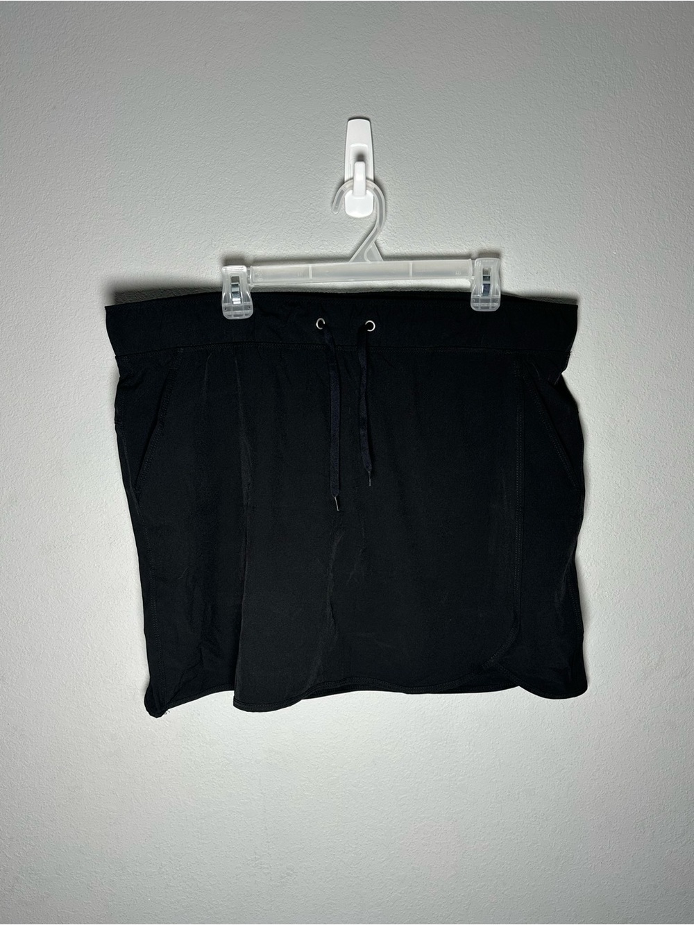RBX Black Women's Athletic Skort with Drawstring Waist